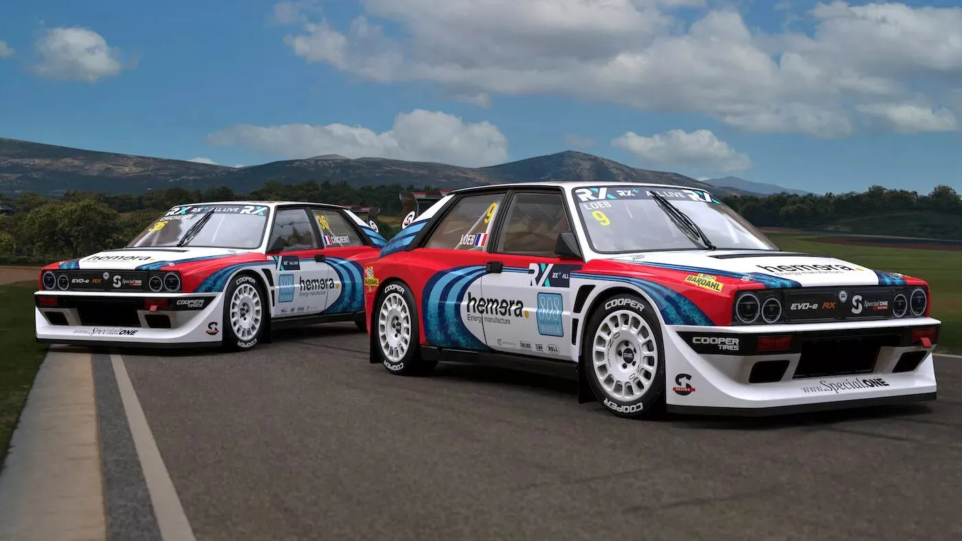 ¿No resulta encantador ver a este Lancia Delta Evo-e RX con esa librea?